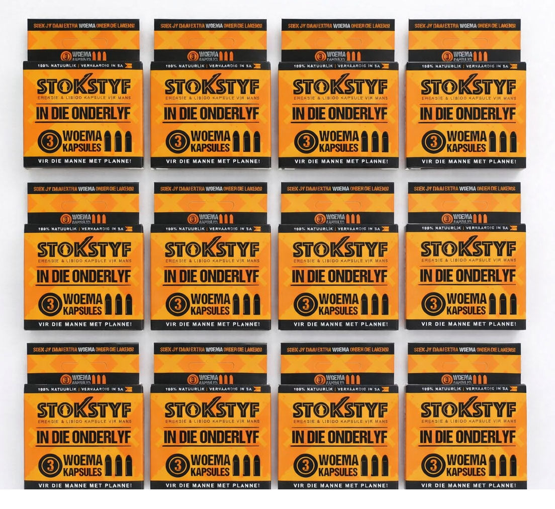 Stokstyf Woema Kapsules (3 opsies)