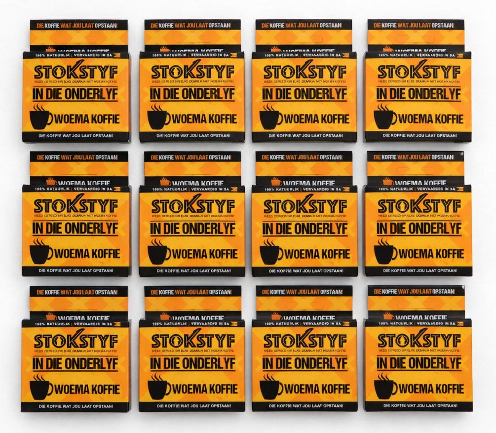 Stokstyf Woema Koffie (3 opsies)