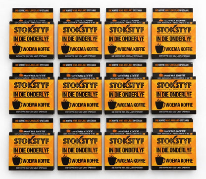 Stokstyf Woema Koffie (3 opsies)