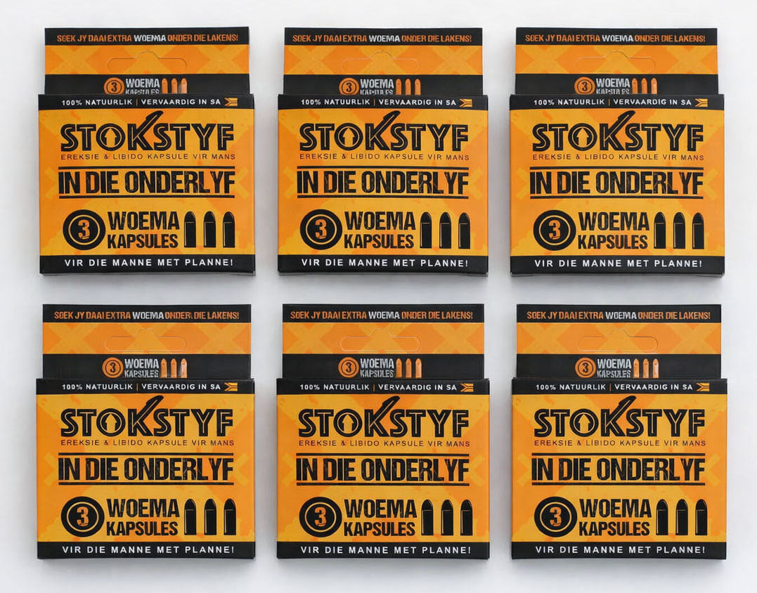 Stokstyf Woema Kapsules (3 opsies)