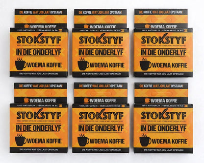 Stokstyf Woema Koffie (3 opsies)
