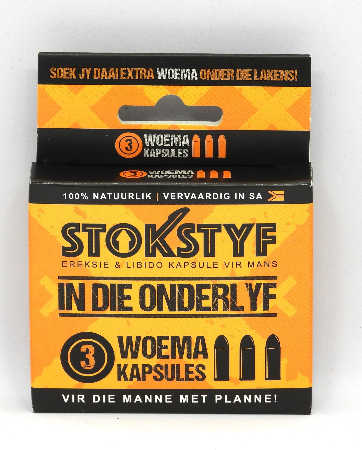 Stokstyf Woema Kapsules (3 opsies)