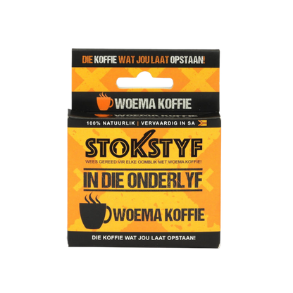 Stokstyf Woema Koffie (3 opsies)